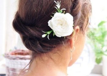 Fantazyjne fryzury ślubne dla średnich włosów