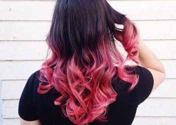 Modne różowe fryzury Ombre i Balayage
