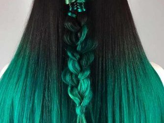 Pomysły na ciemne włosy Ombre dla brunetek