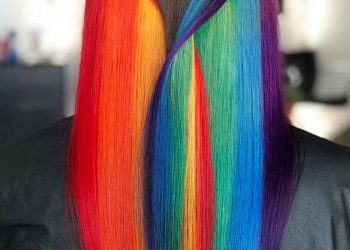 Pomysły na tęczowe włosy dla brunetek