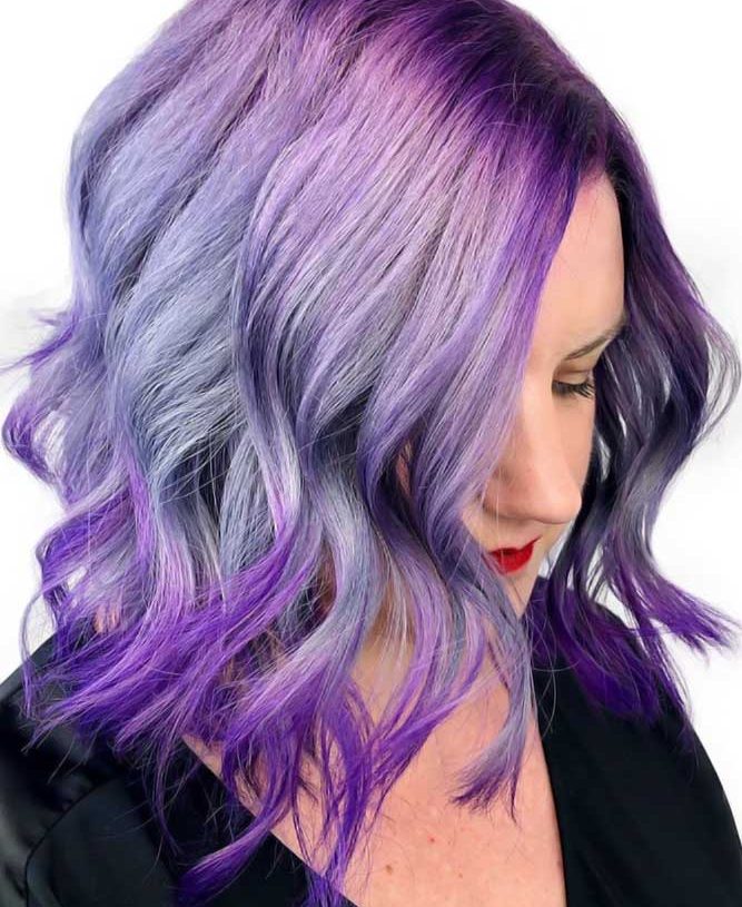 Szalenie słodkie fioletowe włosy, które musisz wypróbować