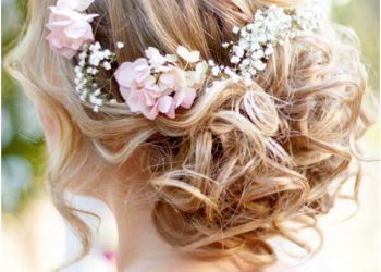 Wspaniałe fryzury ślubne dla średnich włosów